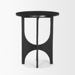 Mercana Sobi Matte Black Metal Side Table
