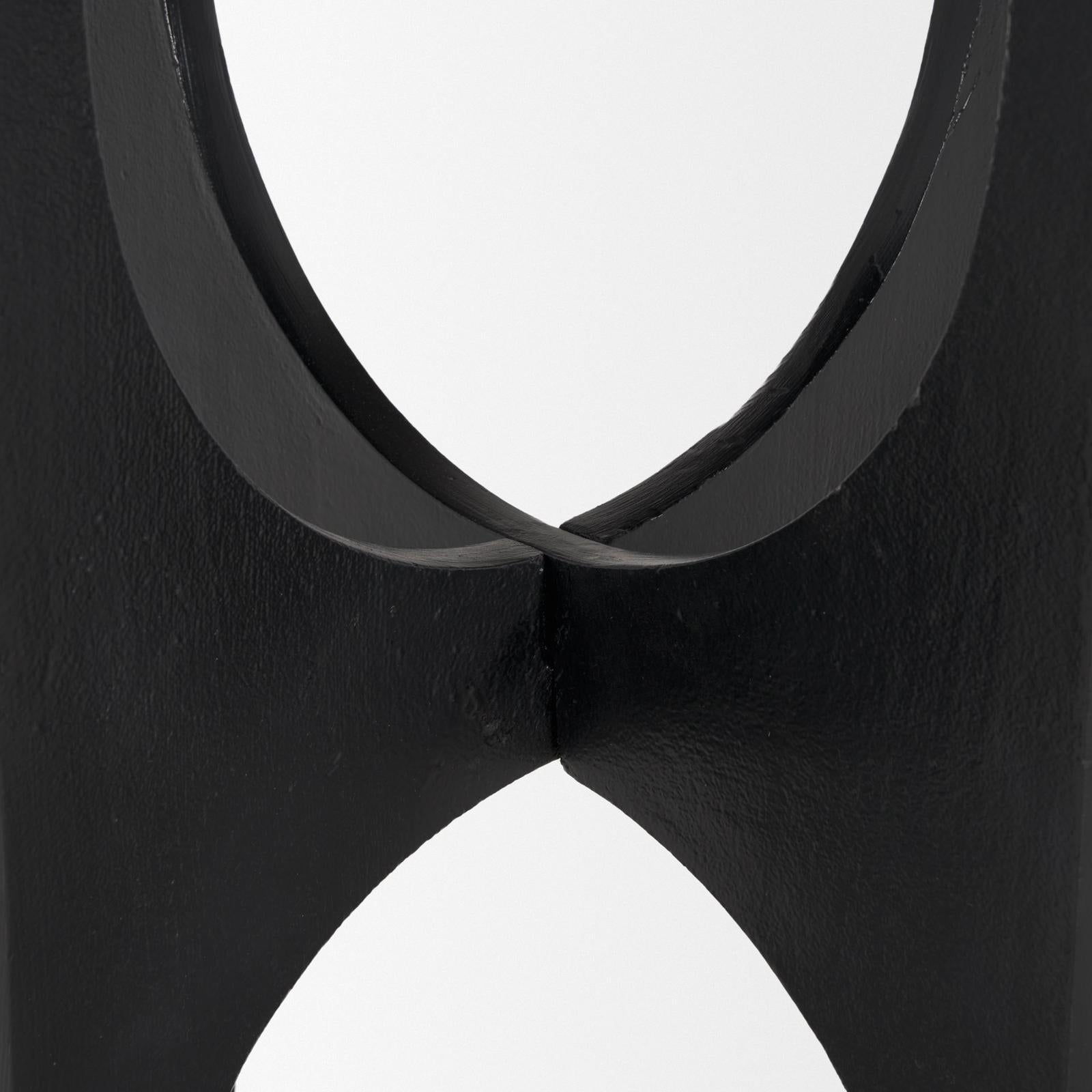 Mercana Sobi Matte Black Metal Side Table