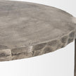 Mercana Randy Silver Nickel Cast Aluminum Metal Coffee Table