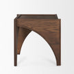 Mercana Laraya Medium Brown Wood w/ Arches End Table
