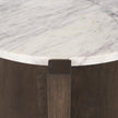 Mercana Bianca Wood w/ Marble Round Accent Table