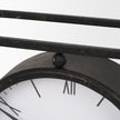 Mercana Raisa Black w/ Gold Antiquing Metal Table Clock