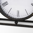 Mercana Raisa Black w/ Gold Antiquing Metal Table Clock