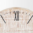 Mercana Raja Matte Black Metal w/ Wood Table Clock