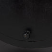 Mercana Raja Matte Black Metal w/ Wood Table Clock