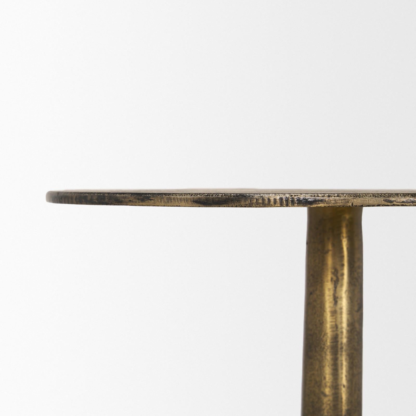 Mercana Risha Small Gold Metal Accent Table
