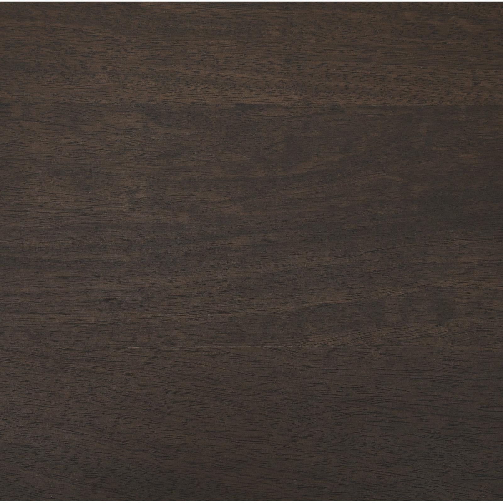 Mercana Romi Dark Brown Wood w/ Bottom Shelf Oval Coffee Table