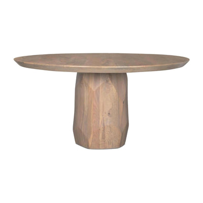 Mercana Fitzgerald 60" Round Solid Wood Top & Base Dining Table
