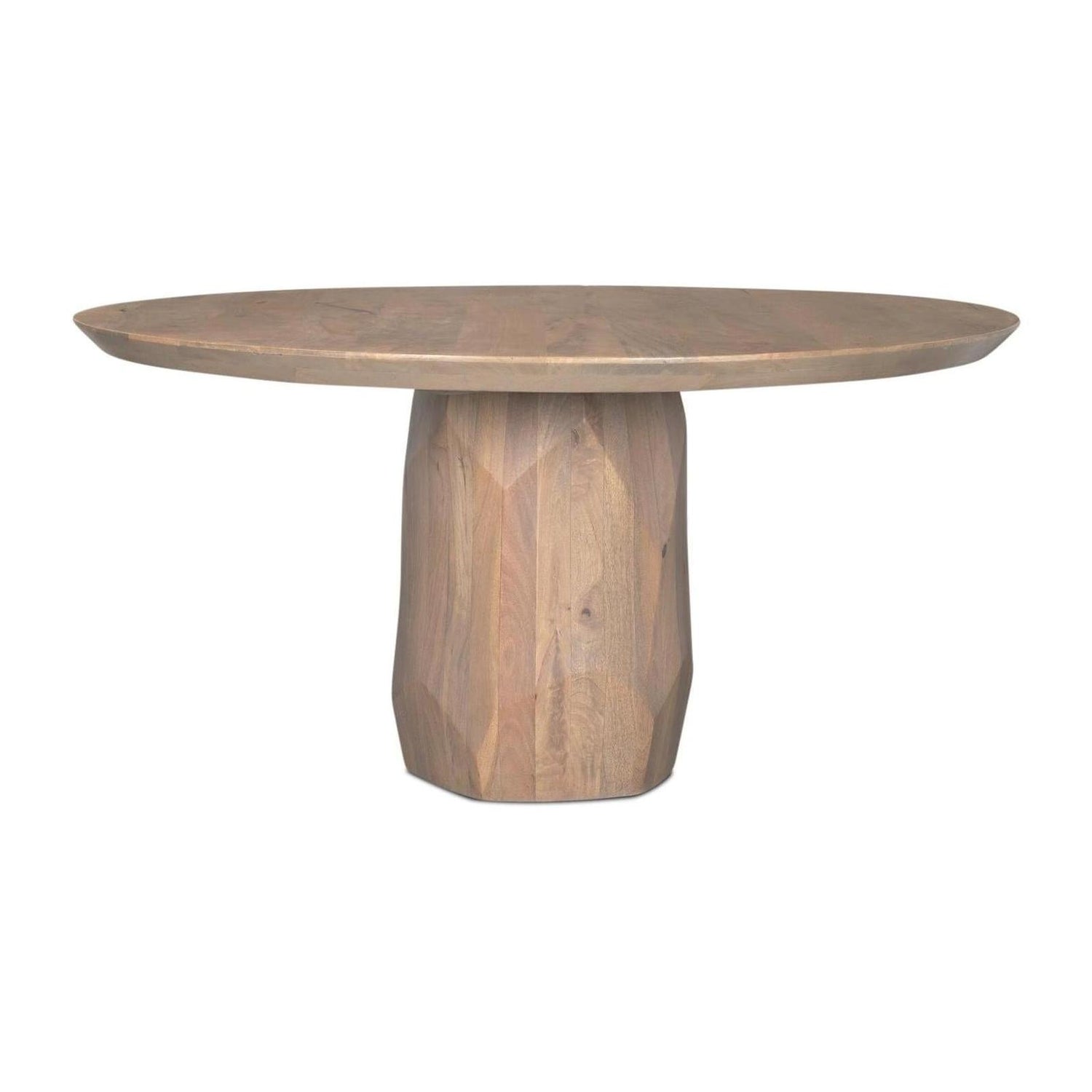 Mercana Fitzgerald 60" Round Solid Wood Top & Base Dining Table