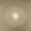 Mercana Rini Gold Metal and White Marble Accent Table