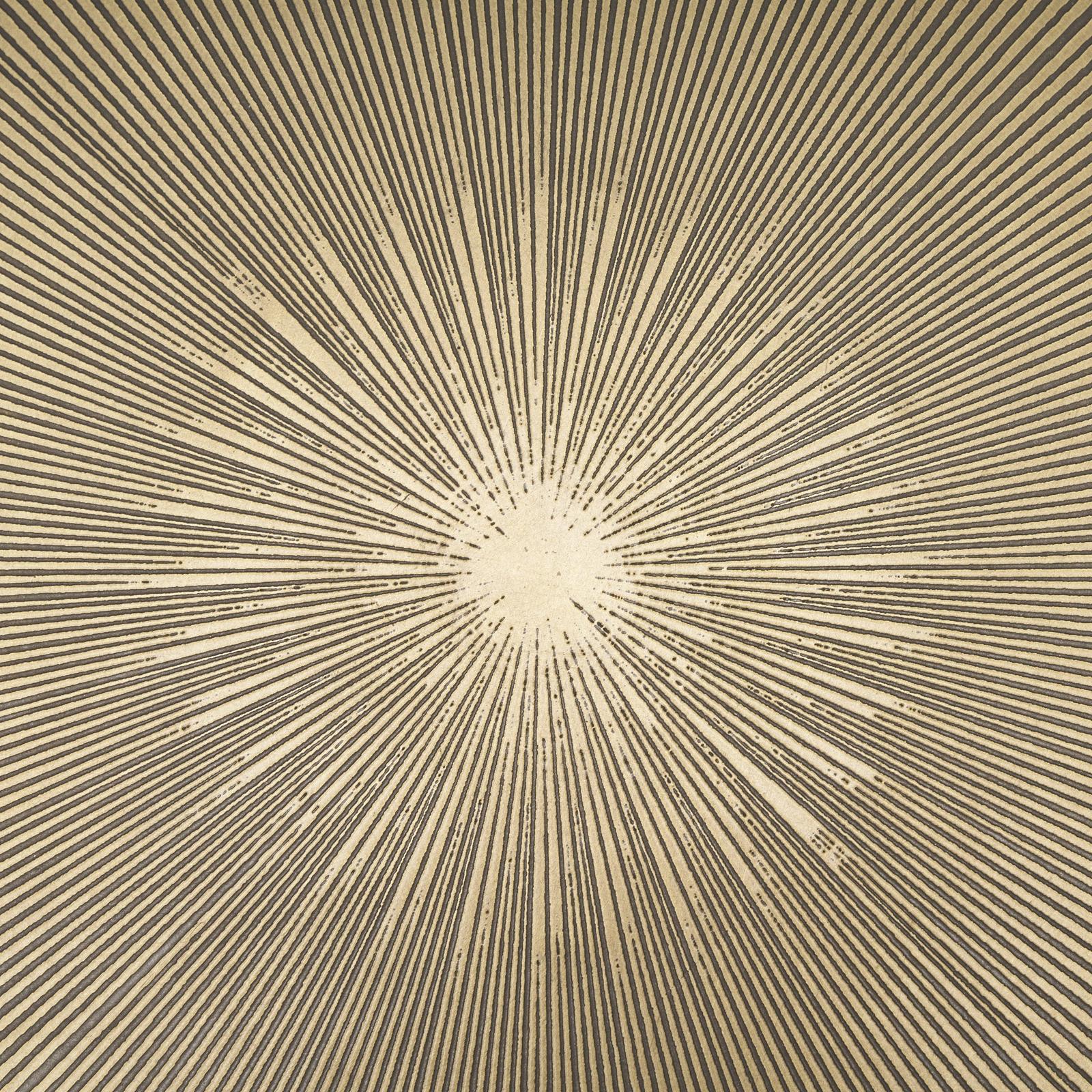 Mercana Rini Gold Metal and White Marble Accent Table