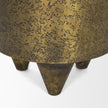 Mercana Rosh Textured Gold Metal w/ Acid Wash Accent Table