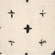 Mercana Saanvi Wool w/ Cream and Black Stitched Cross Patterned Pouf Clearance