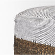 Mercana Samiya Jute w/ White Cotton Pouf Clearance