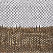Mercana Samiya Jute w/ White Cotton Pouf Clearance