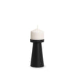 Mercana Quadir Matte Black Metal Candle Holder