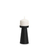 Mercana Quadir Matte Black Metal Candle Holder