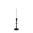Mercana Qwin Matte Black Cast Aluminum Candle Holder