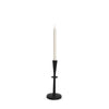 Mercana Qwin Matte Black Cast Aluminum Candle Holder