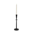 Mercana Qwin Matte Black Cast Aluminum Candle Holder