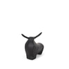 Mercana Radu Matte Black Metal Bull Decorative Object