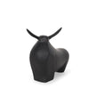 Mercana Radu Matte Black Metal Bull Decorative Object