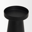 Mercana Quadir Matte Black Metal Candle Holder