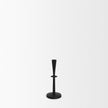 Mercana Qwin Matte Black Cast Aluminum Candle Holder