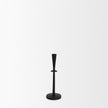 Mercana Qwin Matte Black Cast Aluminum Candle Holder