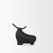 Mercana Radu Matte Black Metal Bull Decorative Object