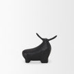 Mercana Radu Matte Black Metal Bull Decorative Object