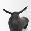 Mercana Radu Matte Black Metal Bull Decorative Object