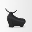 Mercana Radu Matte Black Metal Bull Decorative Object