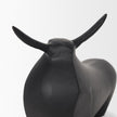 Mercana Radu Matte Black Metal Bull Decorative Object