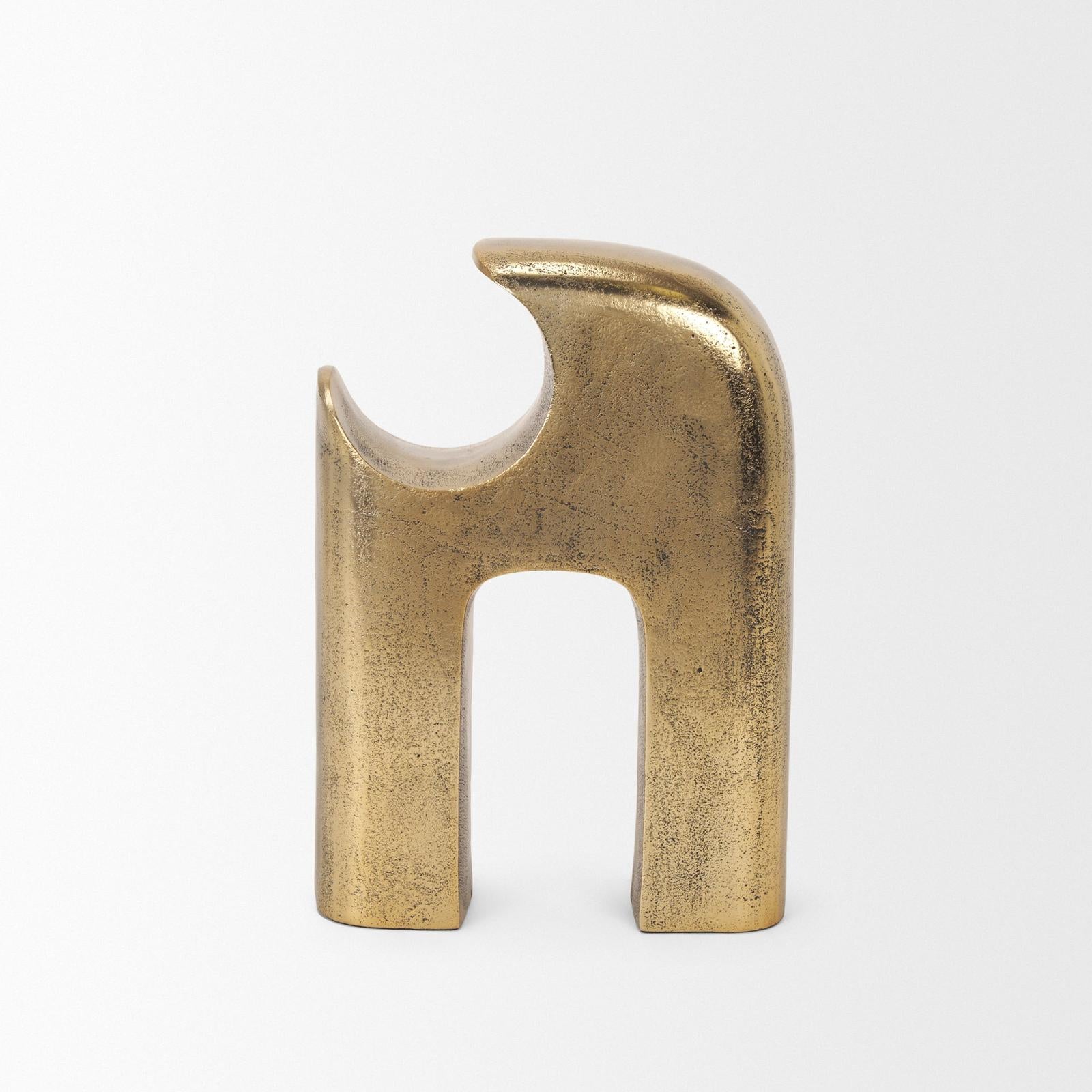 Mercana Renni Antiqued Brass Decorative Sculpture