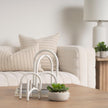 Mercana Springe White & Gray Speckled Arch Decorative Object - Set of 2