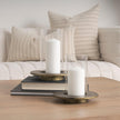 Mercana Vivian Gold Metal and Glass Hurricane Candle Holder - Set of 2 Clearance