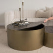 Mercana Eclipse Wood Top Nested Coffee Table