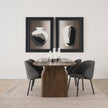 Mercana Shannon Dining Chair w/ Fabric & Matte Black Metal
