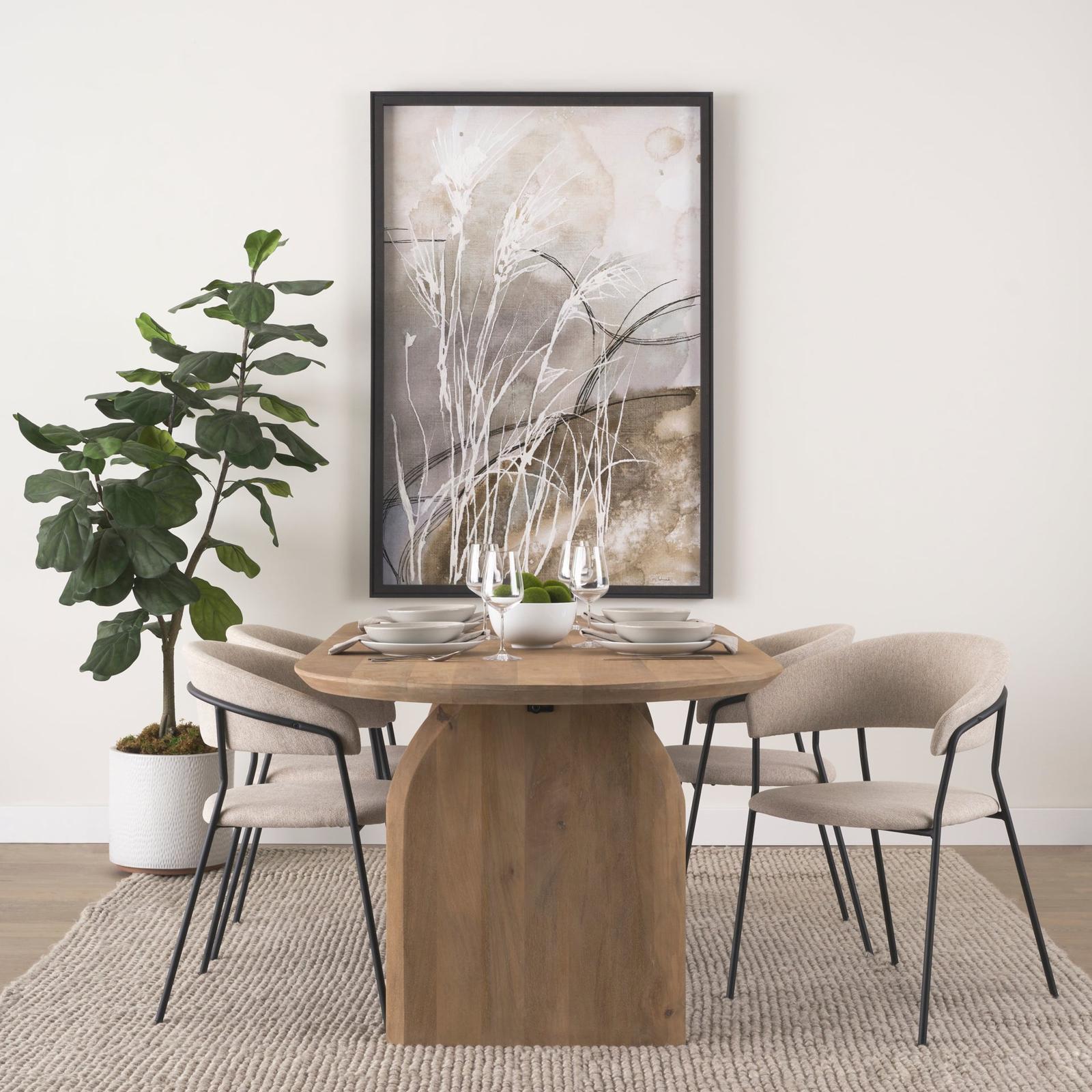 Mercana Carolyn Dining Chair Matte Black Metal