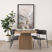 Mercana Corey Dining Chair w/ Gray Fabric & Matte Black Metal Clearance