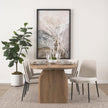 Mercana Eve Dining Chair Fabric & Matte Black Metal