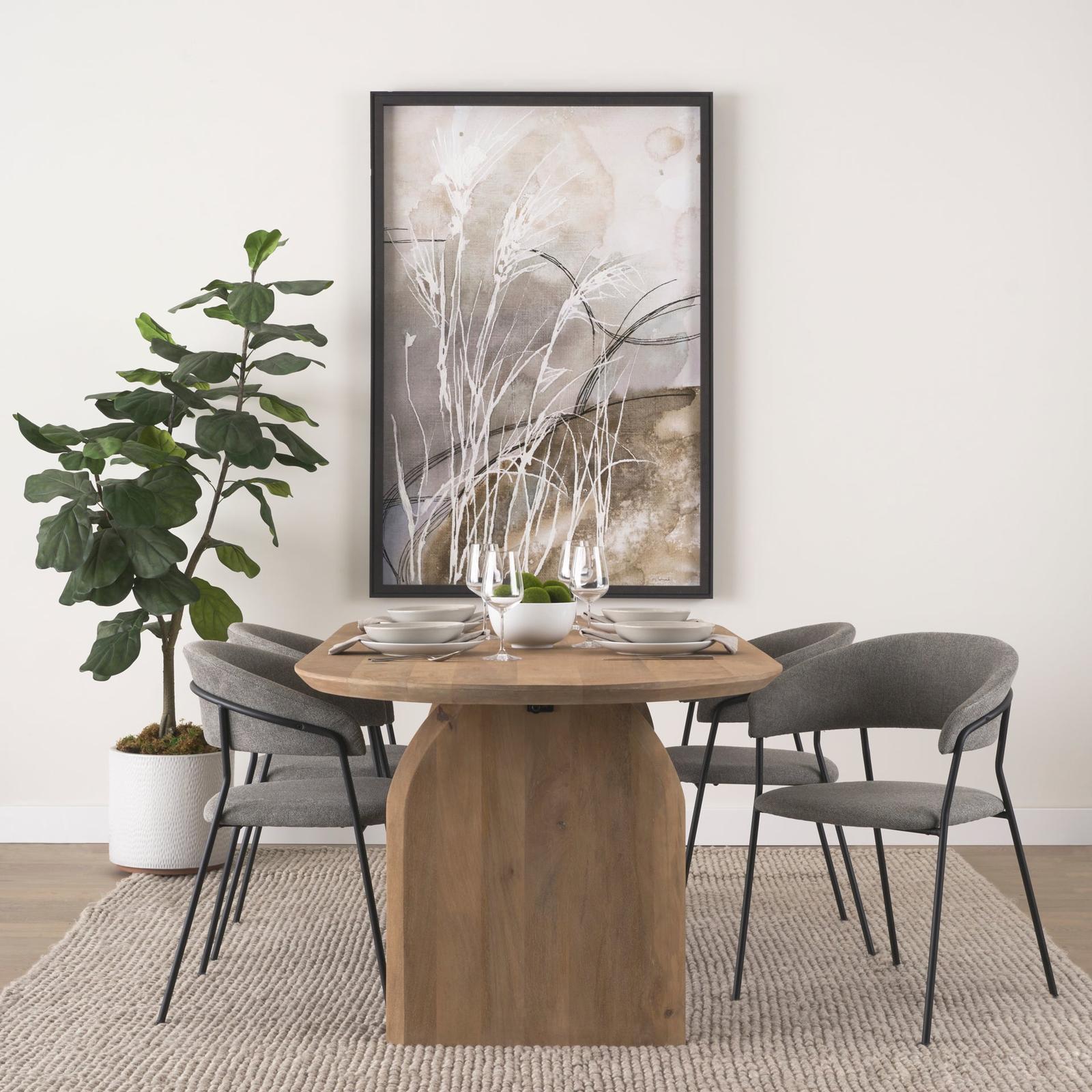 Mercana Carolyn Dining Chair Matte Black Metal