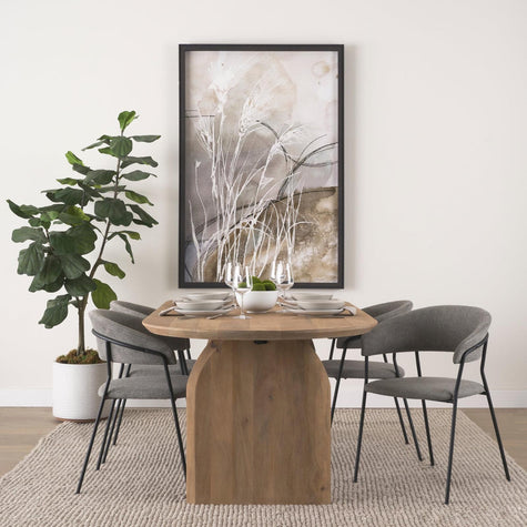 Mercana Carolyn Dining Chair Matte Black Metal