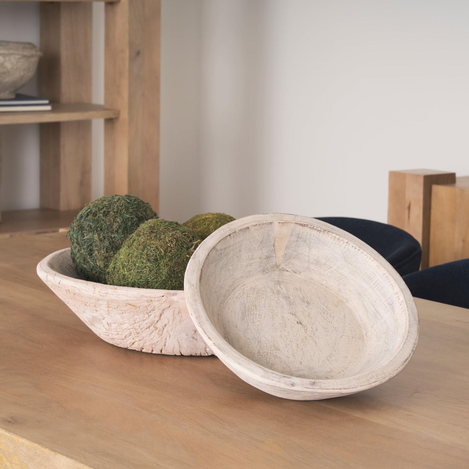 Mercana Nikita Large Reclaimed Wood Bowls- Set of 2