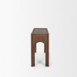 Mercana Laraya Dark Brown Wood Arched Console Table