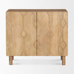 Mercana Heera Diamond Motif w/ Shelf Accent Cabinet
