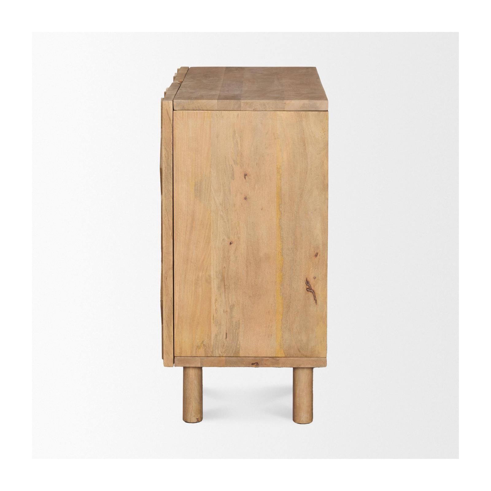 Mercana Heera Diamond Motif w/ Shelf Accent Cabinet