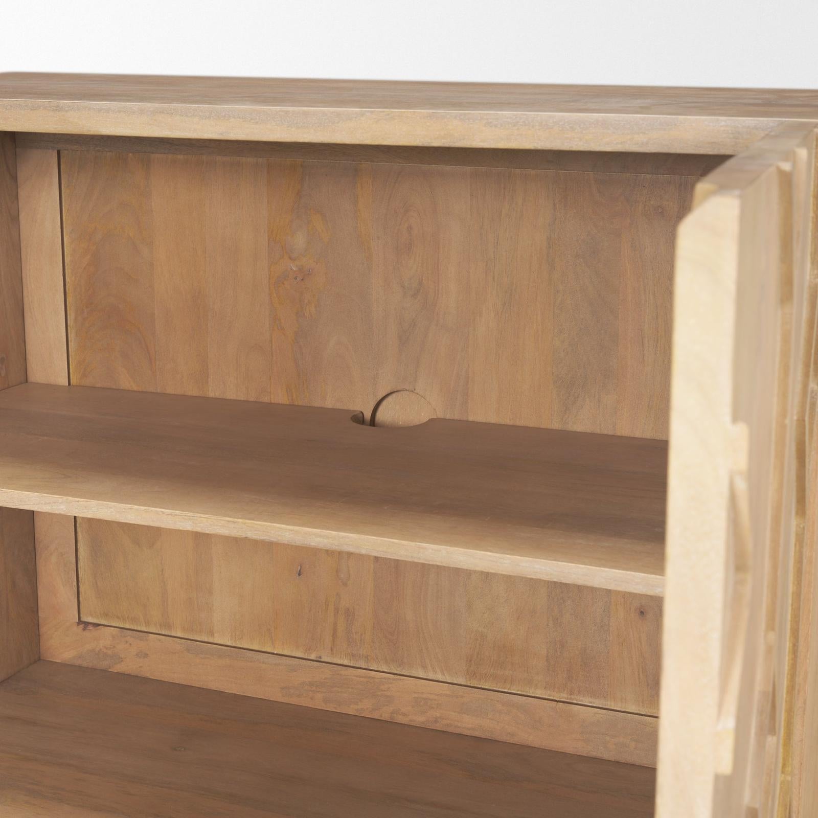 Mercana Heera Diamond Motif w/ Shelf Accent Cabinet