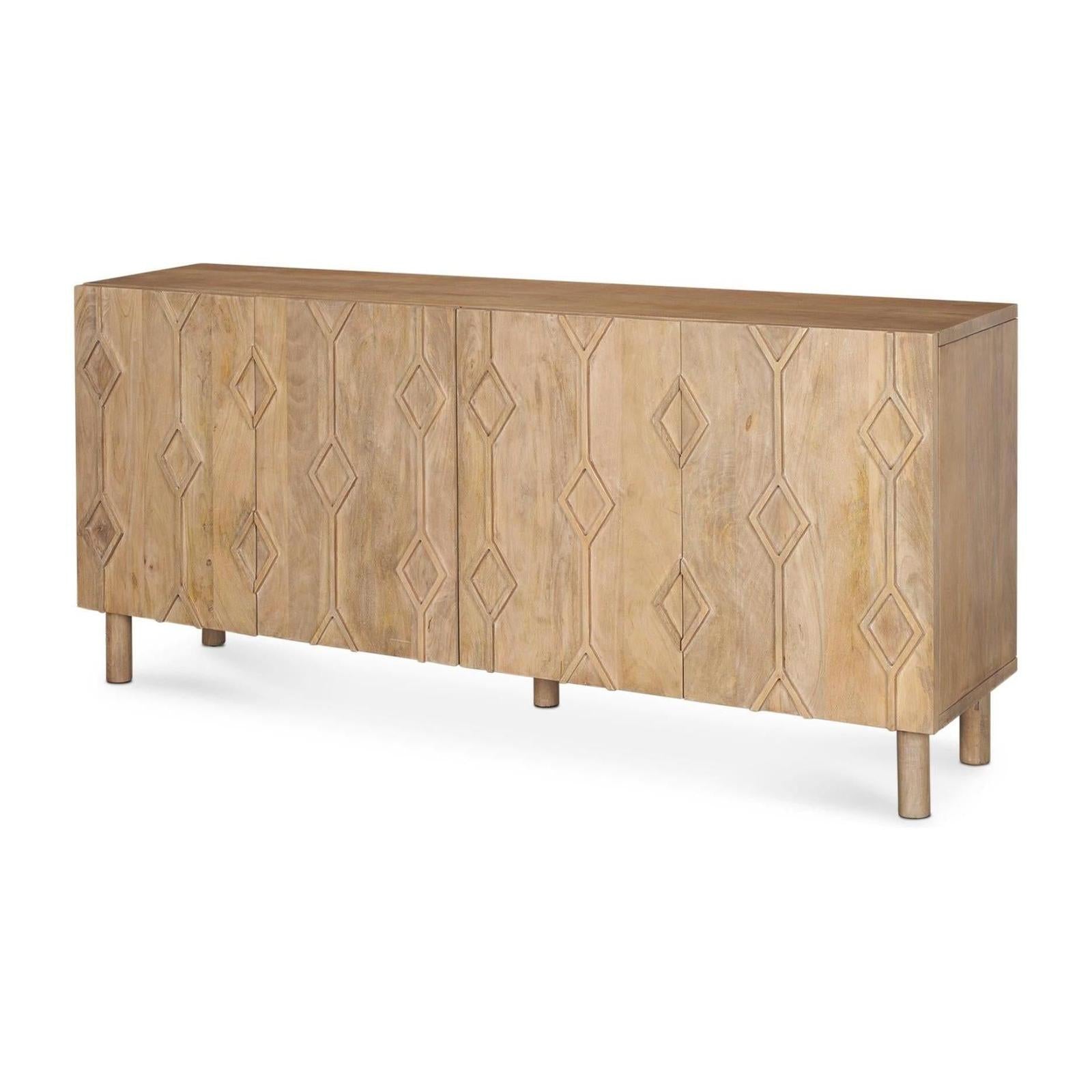 Mercana Heera Diamond w/ Shelf Motif Sideboard